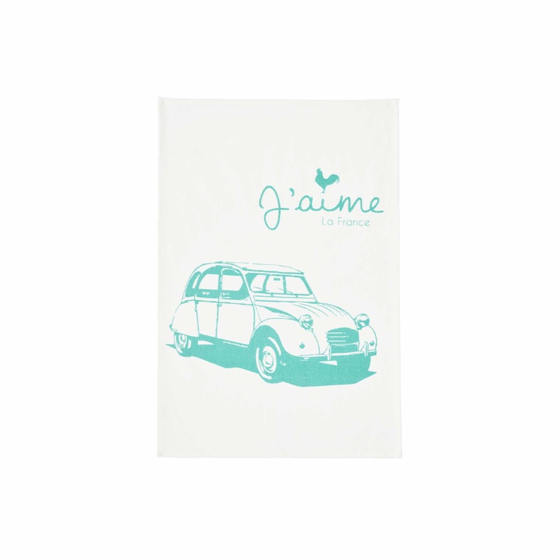COUCKE BLUE SIMONE CAR TEA TOWEL