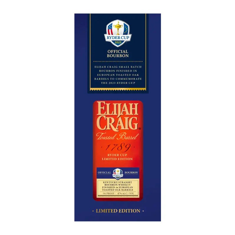 Elijah Craig Ryder Cup 2023 Limited Edition Toasted Barrel Bourbon 750mL
