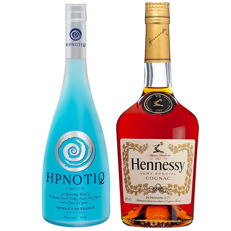 Hpnotiq & Hennessy "HULK" Bundle 750ml