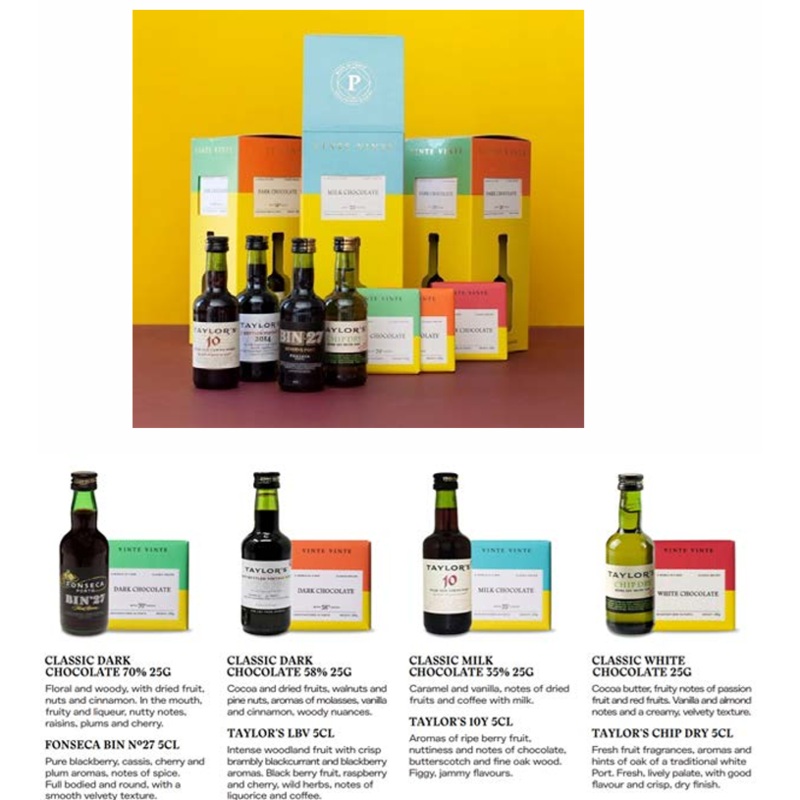 Vinte Vinte Chocolate & Port Tasting Gift Pack 4 x 5cl