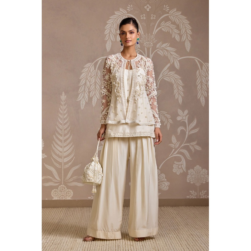Bind Kurta Set Ivory