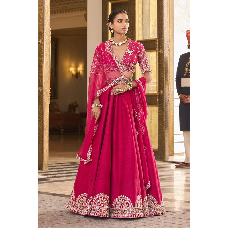 Cherish Lehenga Set FUCHSIA