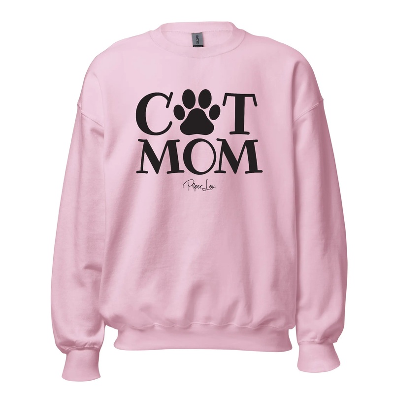 Cat Mom - Crewneck Sweatshirt White