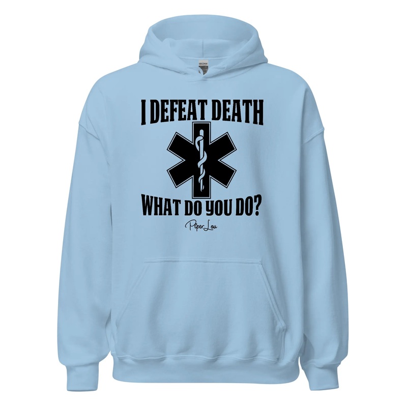 Defeat Death - Graphic Hoodie White