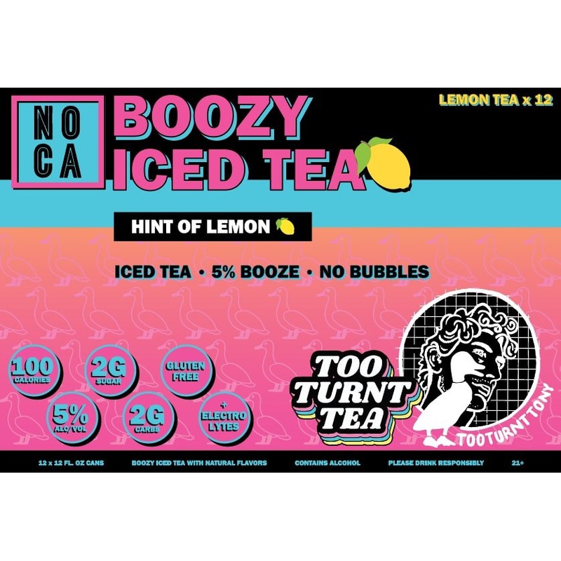 Noca Too Turnt Tea Iced Tea 12oz 12-Pack Cans