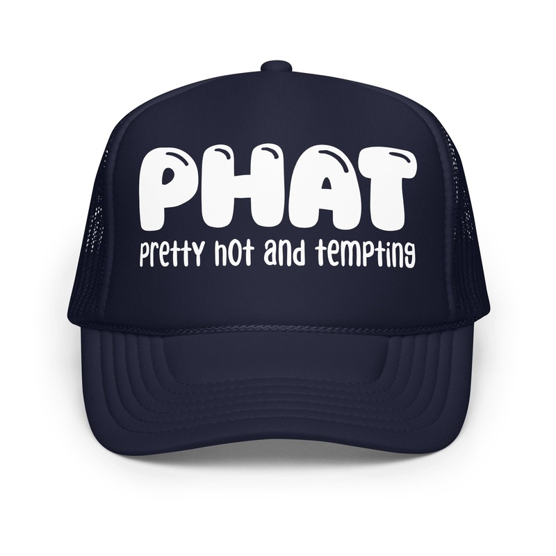PHAT Pretty Hot And Tempting Trucker Hat Navy