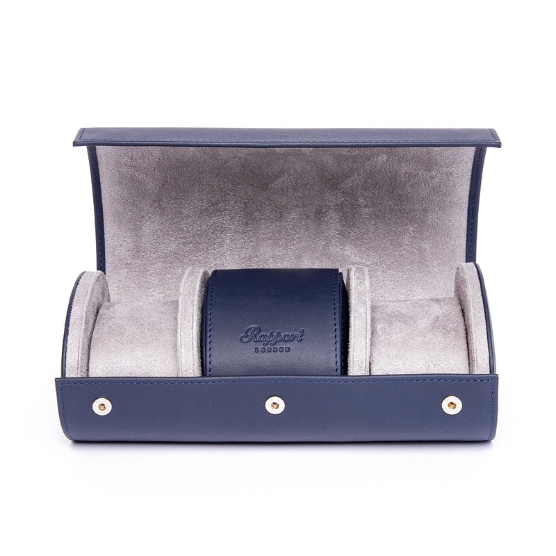Hyde Park Three Watch Roll - Navy Navy