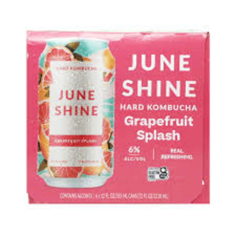 June Shine Grapefruit Hard Khombucha 12oz 4pk Cans