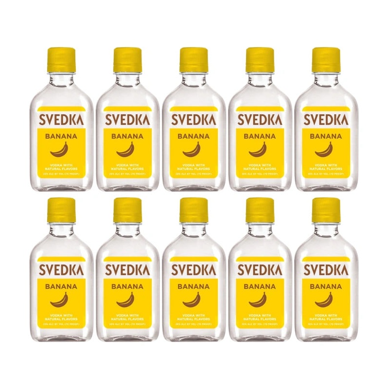 Svedka Banana Vodka Mini Bottle Shooters (10 x 50mL)