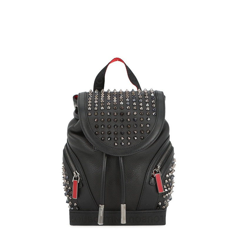 Christian Louboutin Explorer Funk Studded Backpack Black3215038B492 Leather Size Small