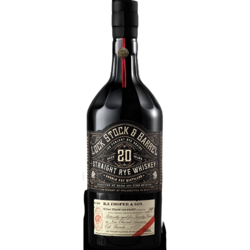 Lock Stock and Barrel 20 Year Straight Rye Whiskey (750ml)