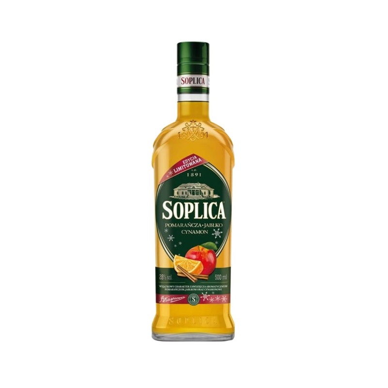 Soplica Orange Apple & Cinnamon Vodka 500ml (ABV 28%)