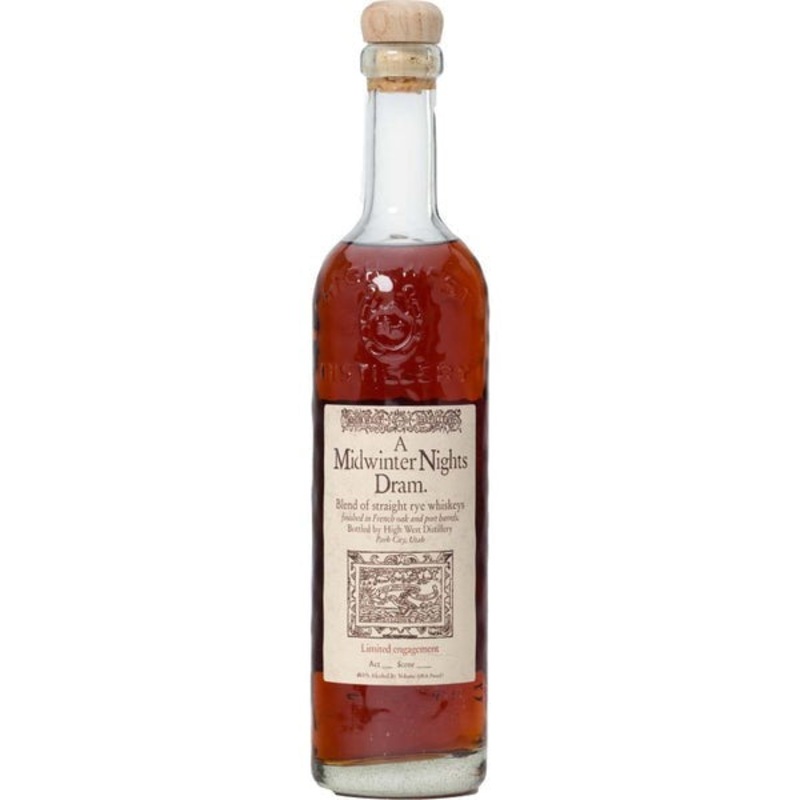 A Midwinter Nights Dram. Blend of straight rye whiskeys Act 9 Scene 3 (750ml)