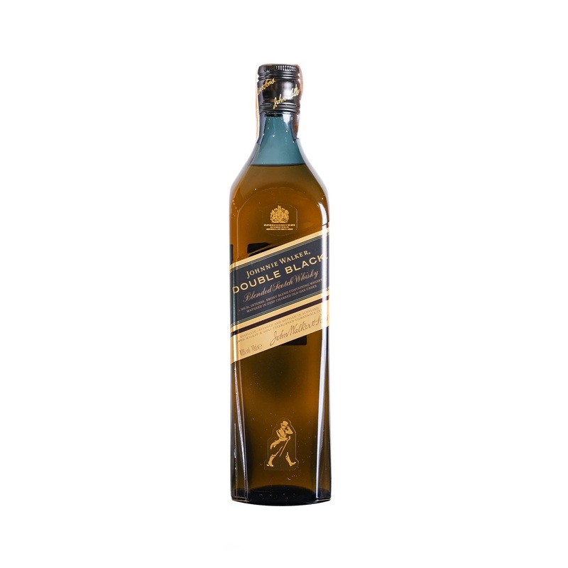 JOHNNIE WALKER BLENDED SCOTCH DOUBLE BLACK 80 750ML