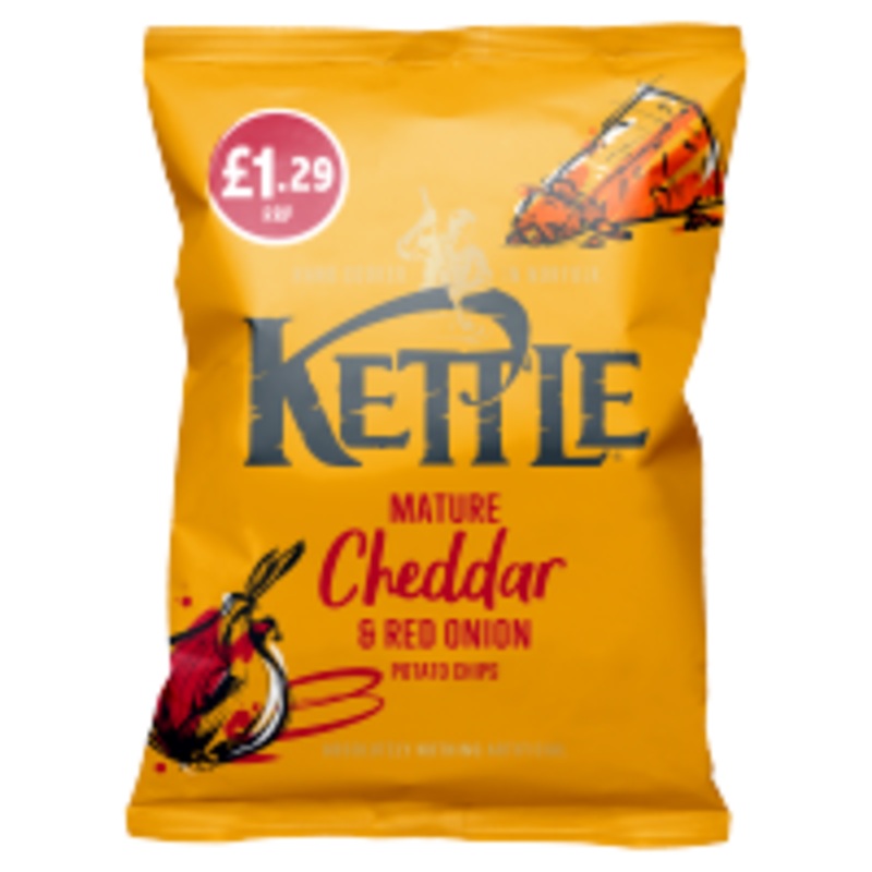 Kettle Chips Mature Cheddar 80G (Price Marked 1.29)