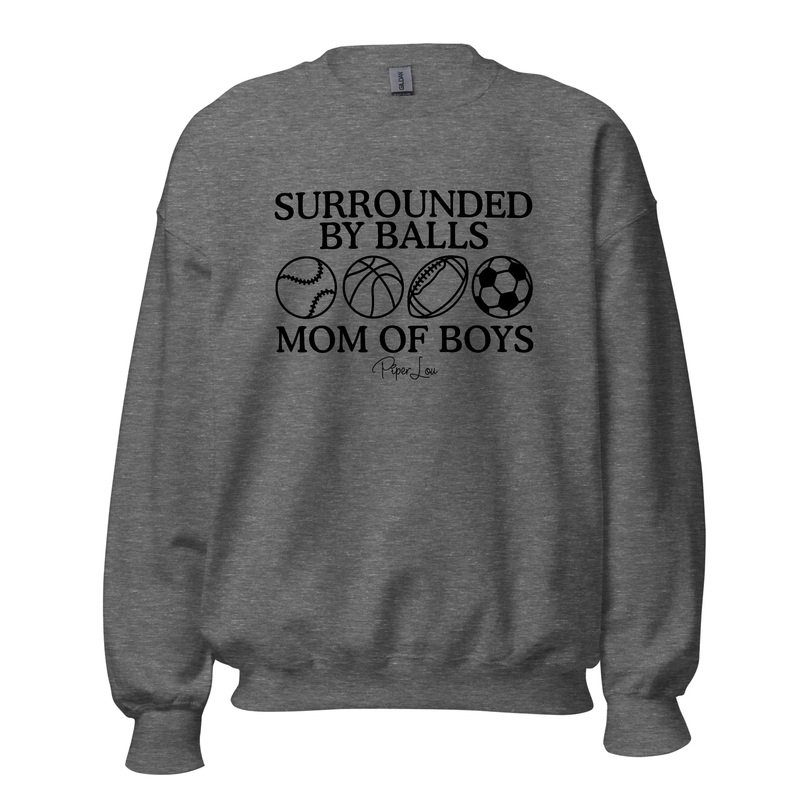 Surrounded By Balls - Crewneck Sweatshirt White
