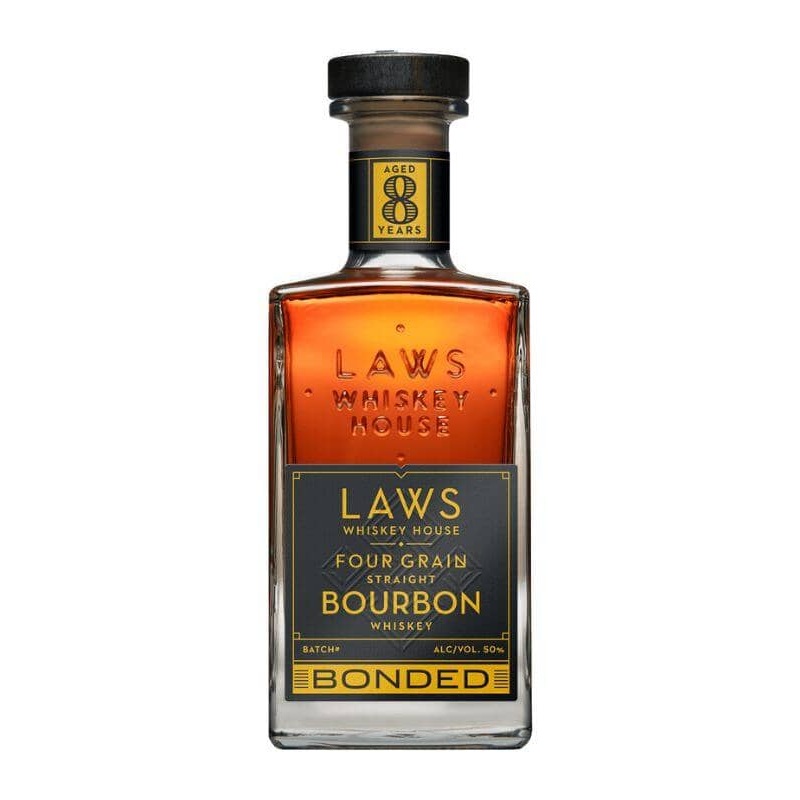 Laws Whiskey House Four Grain 8 Year Bottled in Bond Bourbon Whiskey 750mL