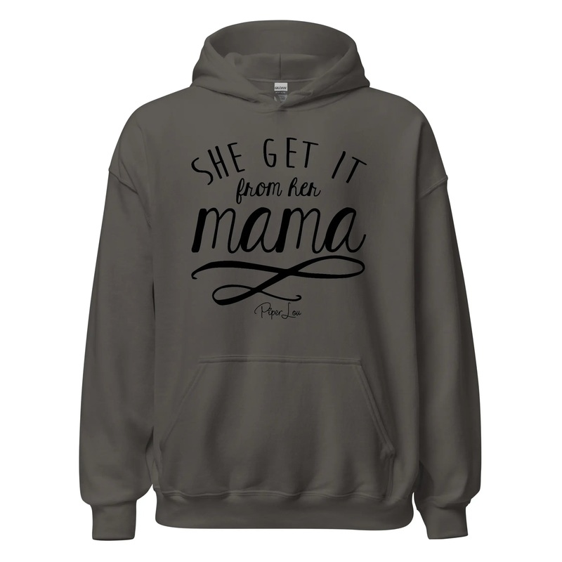 She Get It From Her Mama - Graphic Hoodie White