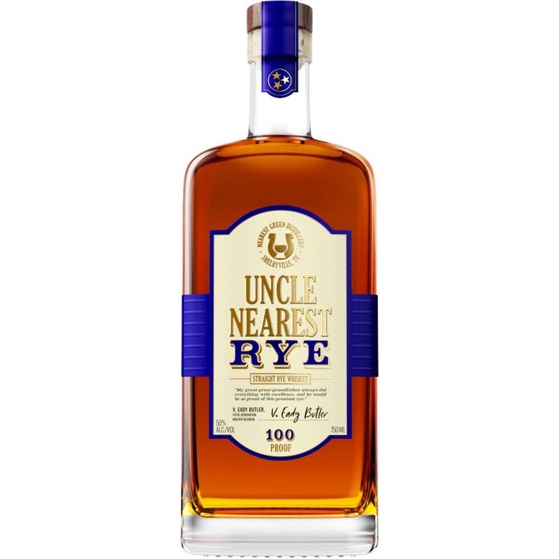 Uncle Nearest Straight Rye 100 Proof Whiskey 750ml