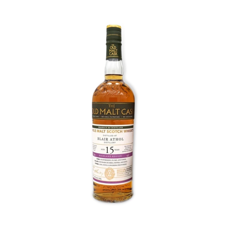 Hunter Laing Old Malt Cask Blair Athol 15 Year Old Single Malt Scotch Whisky 700ml (ABV 50%)