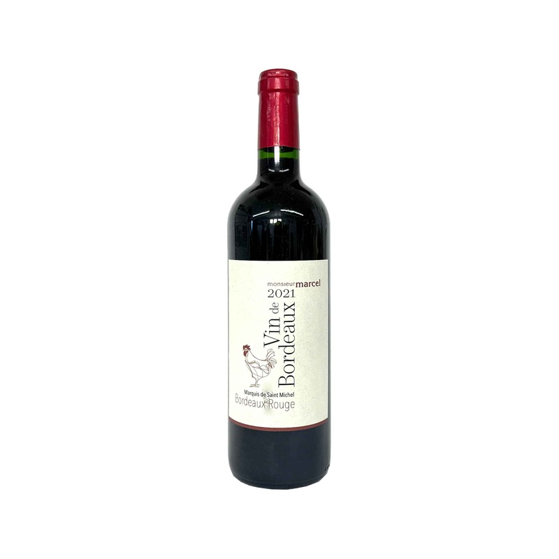 MONSIEUR MARCEL MARQUIS DE SAINT MICHEL VIN DE BORDEAUX ROUGE 2021 750ml