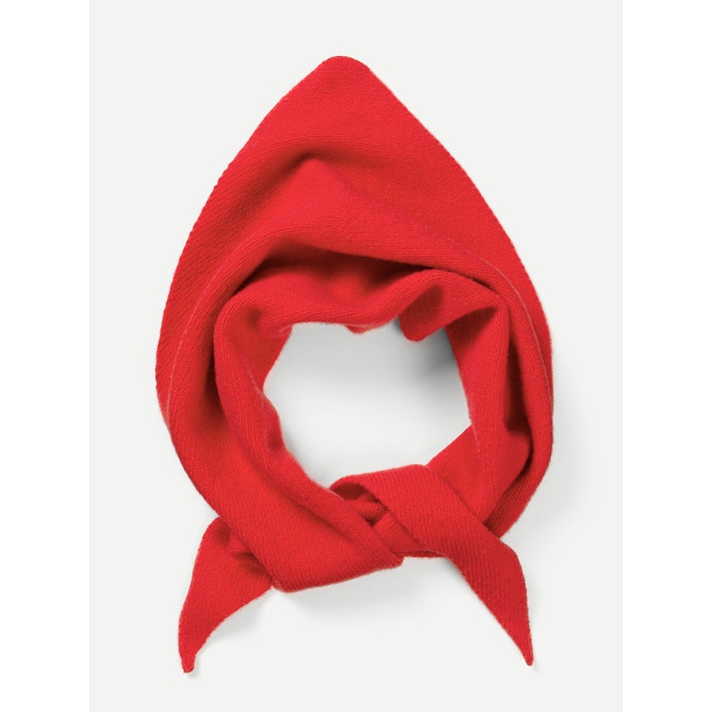 PLAIN TRIANGLE NECKERCHIEF POPPY PLAIN TRIANGLE NECKERCHIEF POPPY