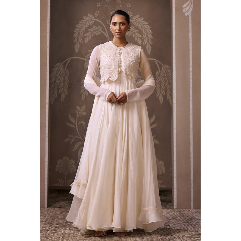 The Empress Anarkali Set IVORY