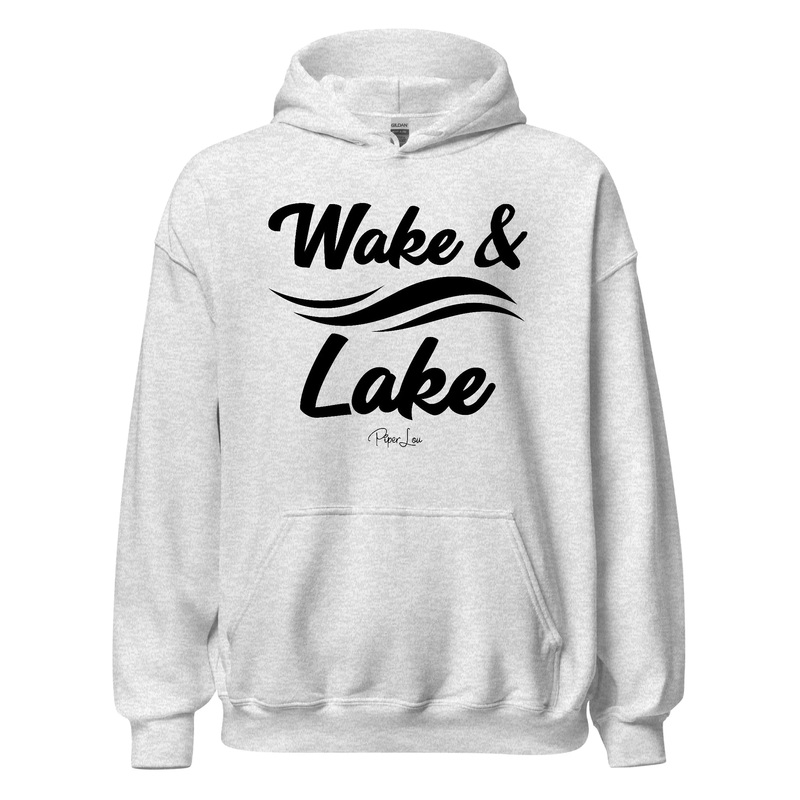Wake And Lake - Graphic Hoodie White