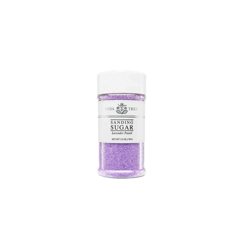 INDIA TREE PASTEL LAVENDER SANDING SUGAR 3.5oz