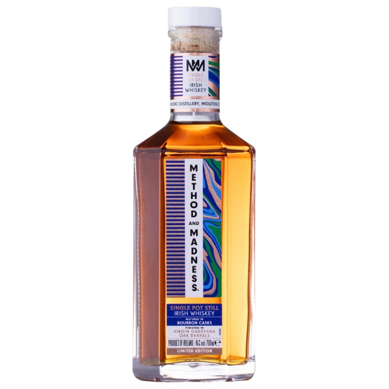 Method and Madness Virgin Garryana Oak Finish Single Pot Still Irish Whiskey 700mL