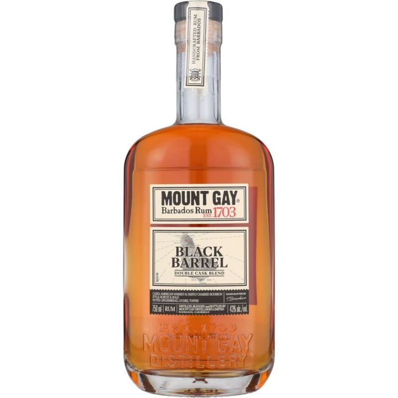 Mount Gay Gold Rum Black Barrel Double Cask Blend 86 750Ml