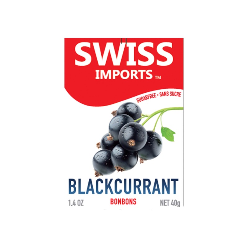 SWISS BLACKCURRANT BONBONS 40g