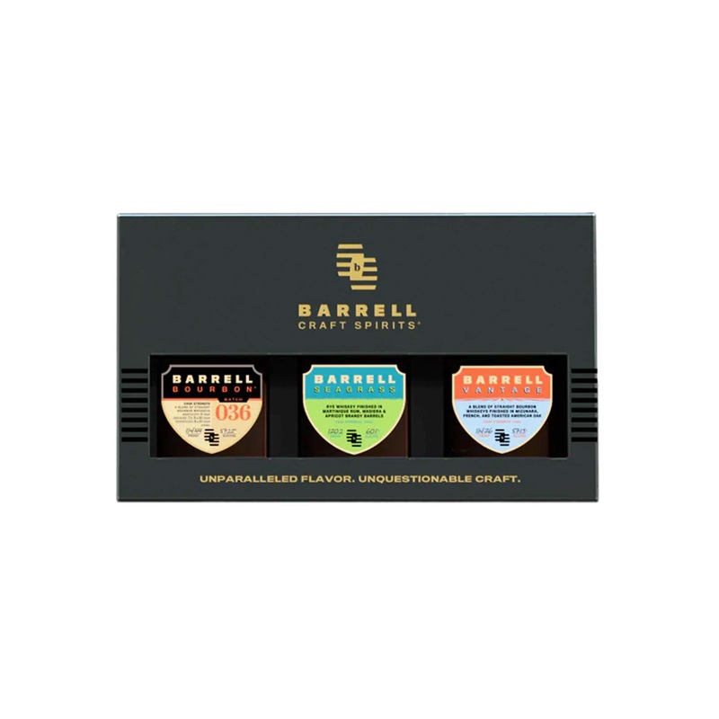 BARRELL GIFT SET OF 3 VANTAGE/SEAGRASS/BOURBON