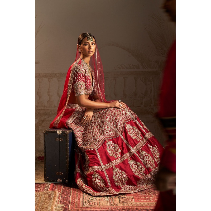 RANI LEHENGA SET-RTS Red