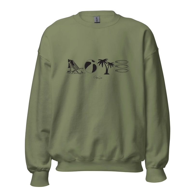 Beach Love - Crewneck Sweatshirt White