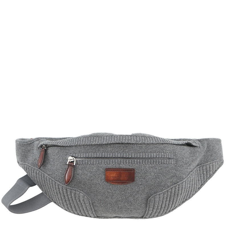 Berluti Shadow Bumbag Gray Cashmere Leather