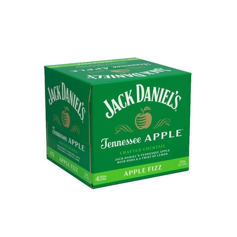 Jack Daniel's Tennessee Apple Fizz 4 Pack Cans