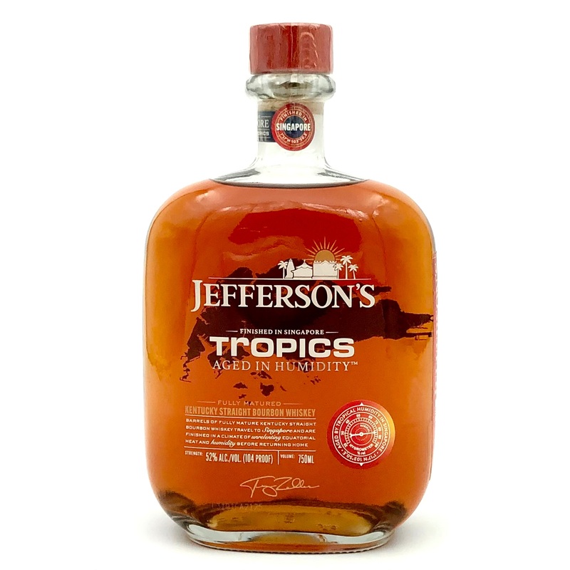 Jefferson's "Tropics: Aged in Humidity" Bourbon Whiskey Finished in Singapore