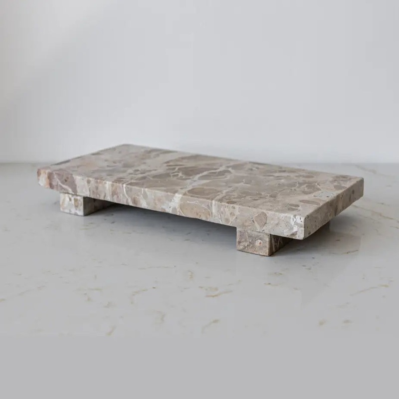 CHOCOLATE MARBLE TRIVET RISER