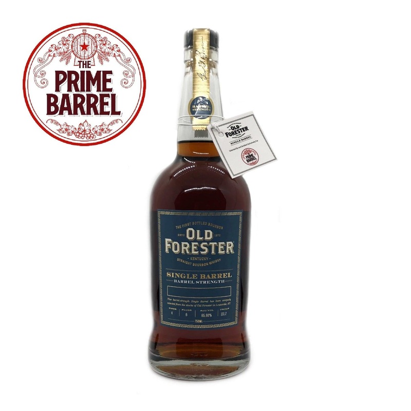 Old Forester "Toys Not Bombs" Barrel Strength Single Barrel Kentucky Straight Bourbon Whiskey The Prime Barrel Pick #22