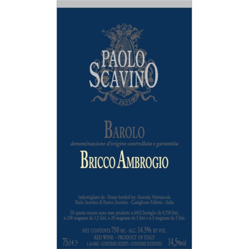 Paolo Scavino Barolo Bricco Ambrogio 2019