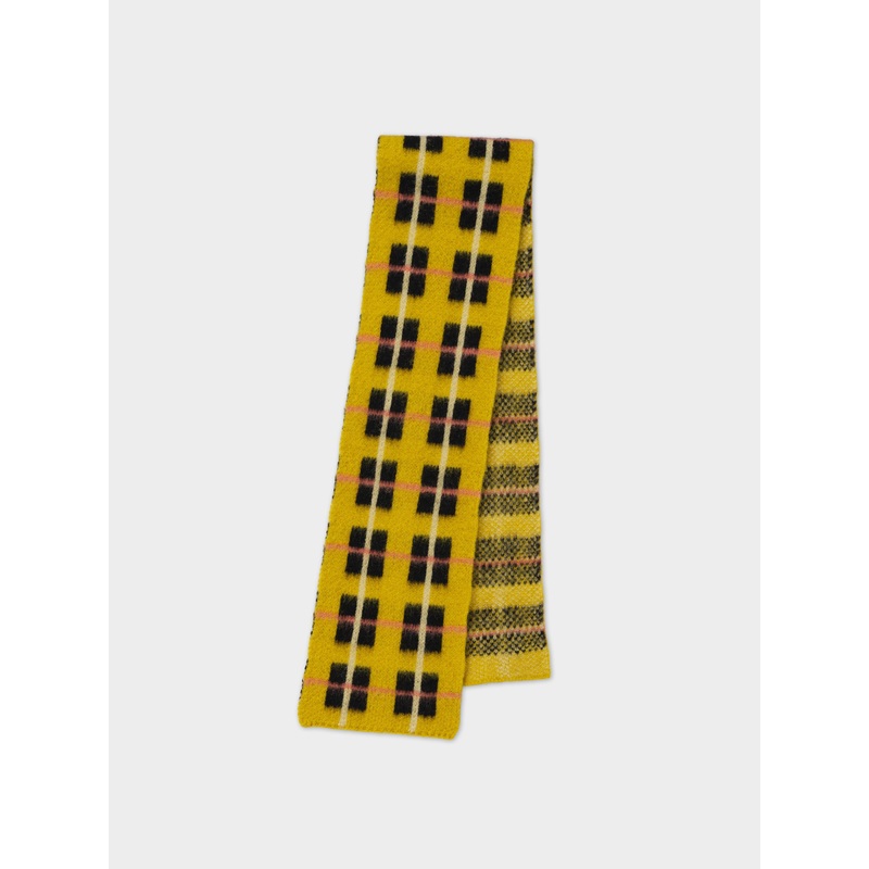 SMALL BRUSHED TARTAN SCARF TURMERIC SMALL BRUSHED TARTAN SCARF TURMERIC
