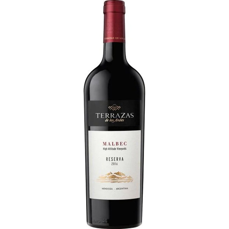 Terrazas De Los Andes Malbec Reserva High Altitude Vineyards Mendoza 750 mL