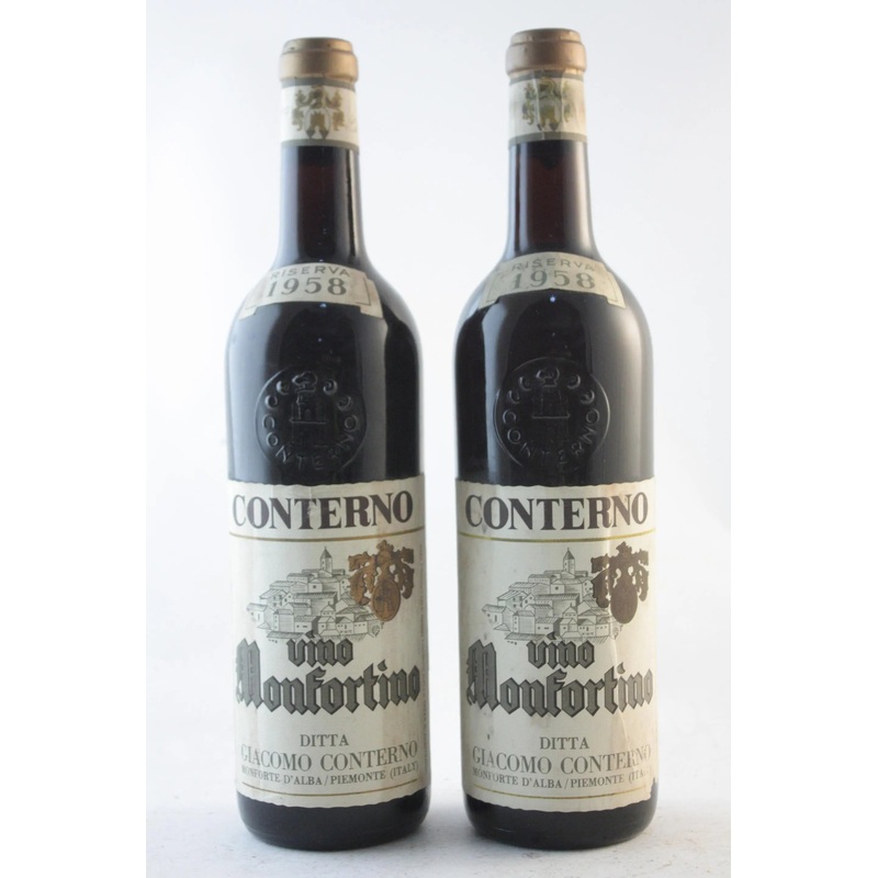 1958 Giacomo Conterno Monfortino Barolo Riserva DOCG 750ml Bundle 2-Pack