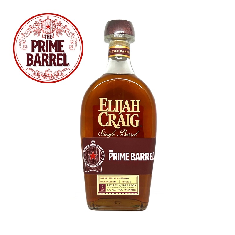 Elijah Craig 9 Years Single Barrel Kentucky Straight Bourbon Whiskey The Prime Barrel Pick #38