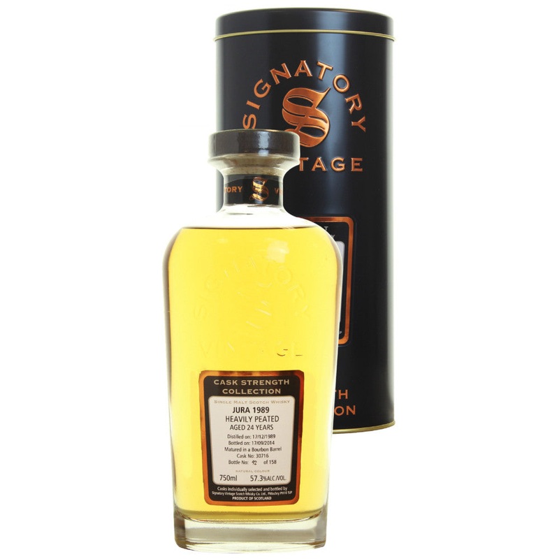 Isle of Jura Bourbon 24 yrs Island Cask Strength Signatory Single Malt Scotch Whisky
