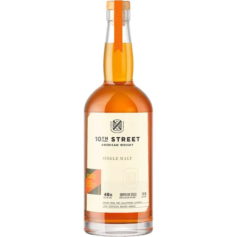 10th Street Peated Single Malt Distillers Cut American Whiskey 750 mL