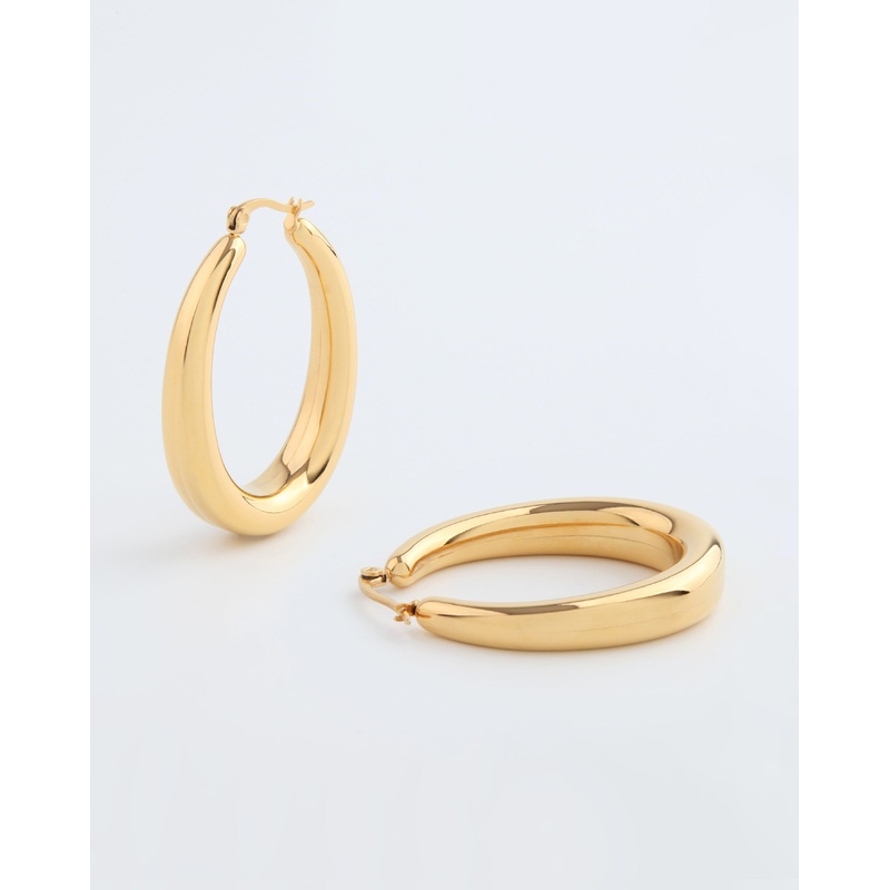 Oval Earrings Gold