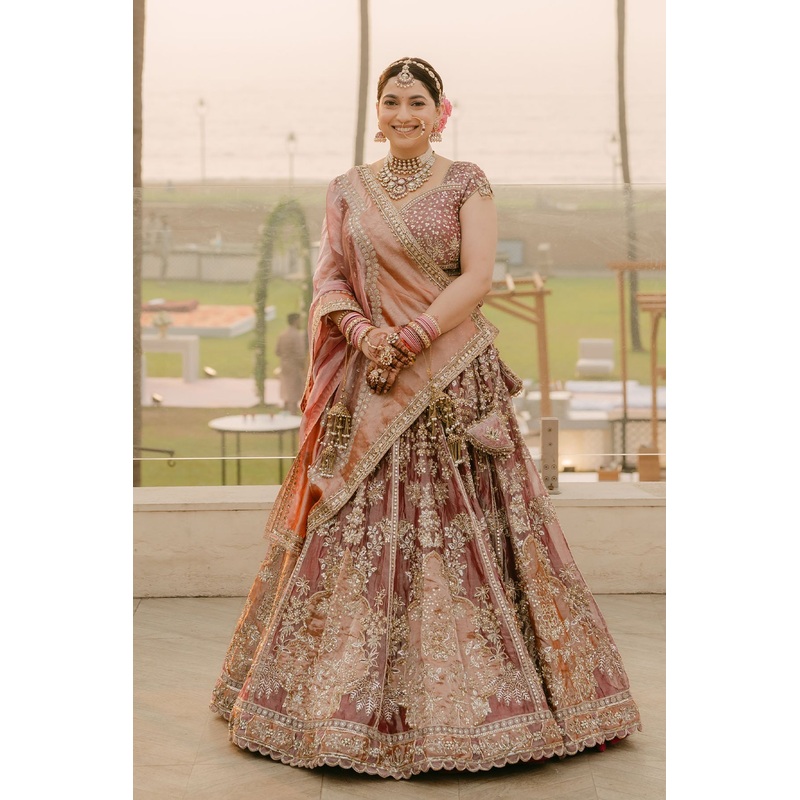 Aishwarya In Becoming Lehenga Set FUCHSIA