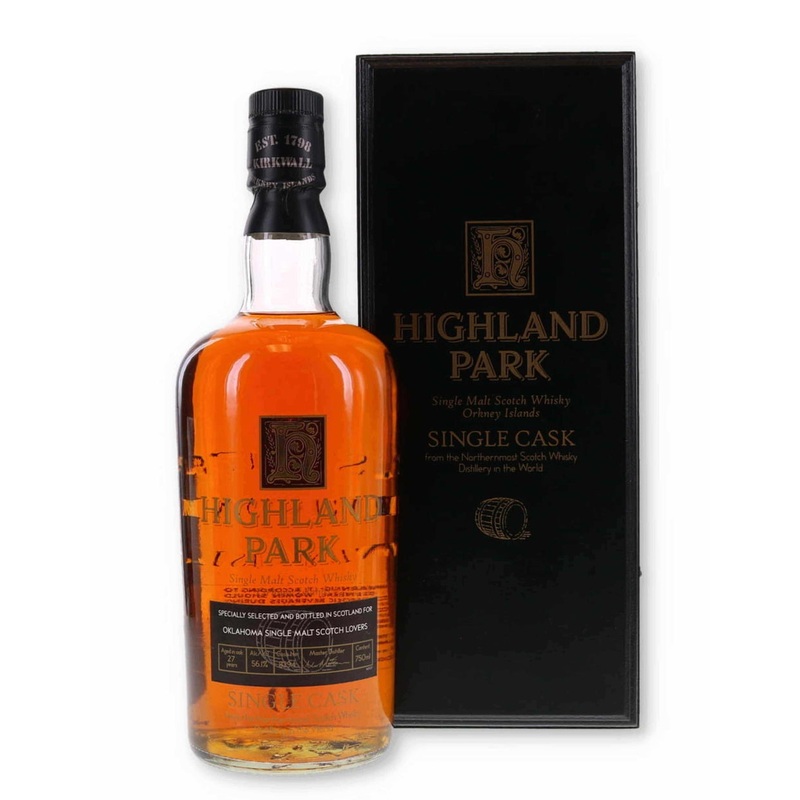 Highland Park 27 Year Old Single Cask #8339 For Oklahoma Single Malt Scotch Lovers 75cl